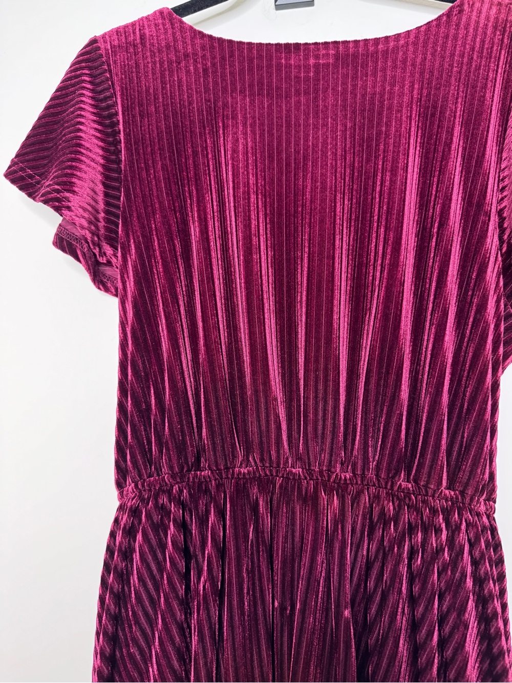 ModCloth Ribbed Velvet Wrap Midi Dress 1X - Picture 7 of 7